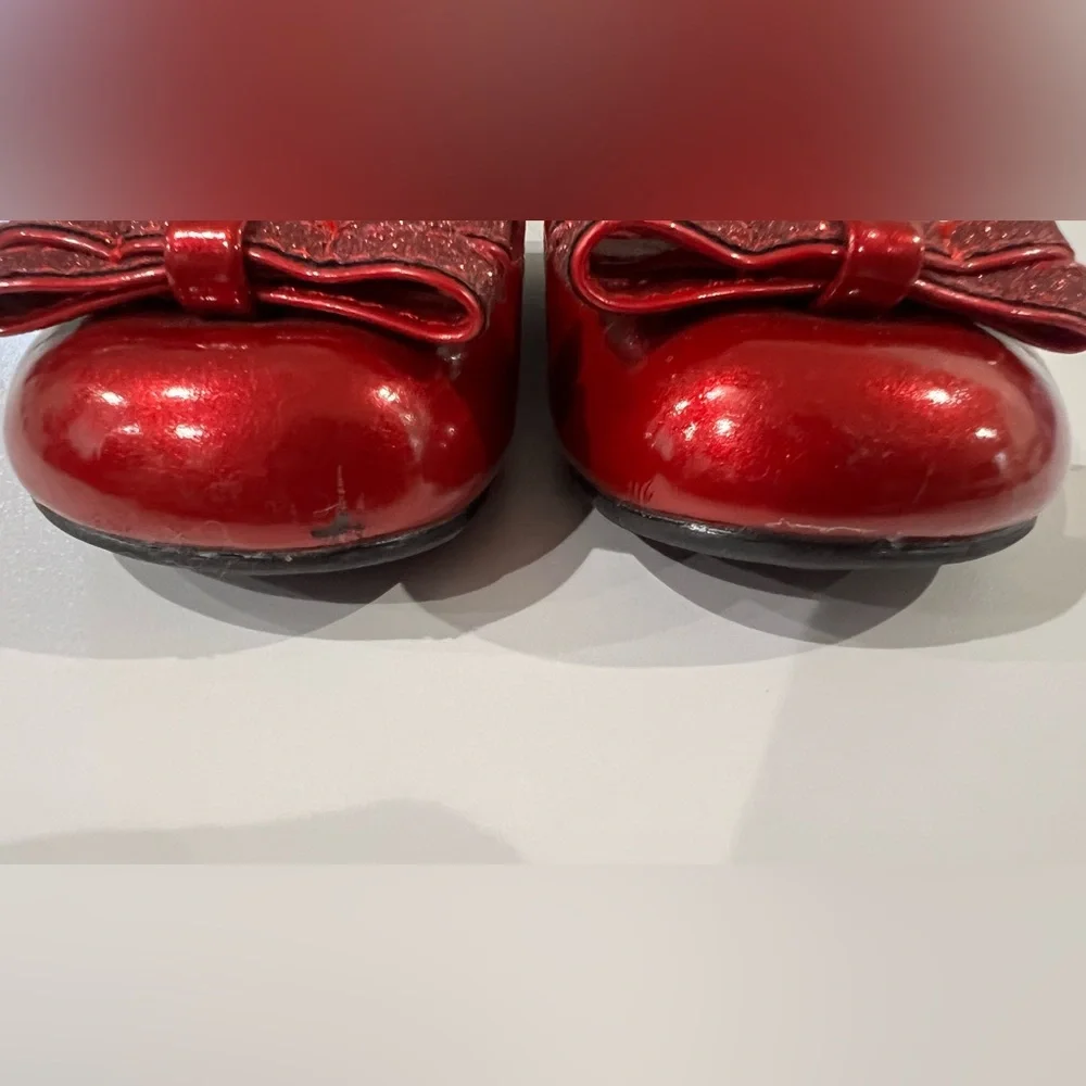 Nina Red Patent Mary Janes Sz 5
